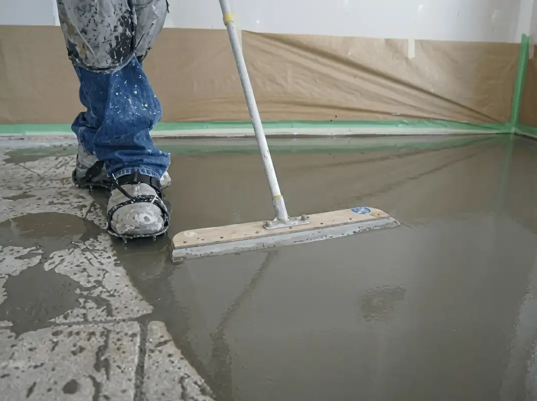 Uneven floor being professionally repaired in Fort Worth, TX